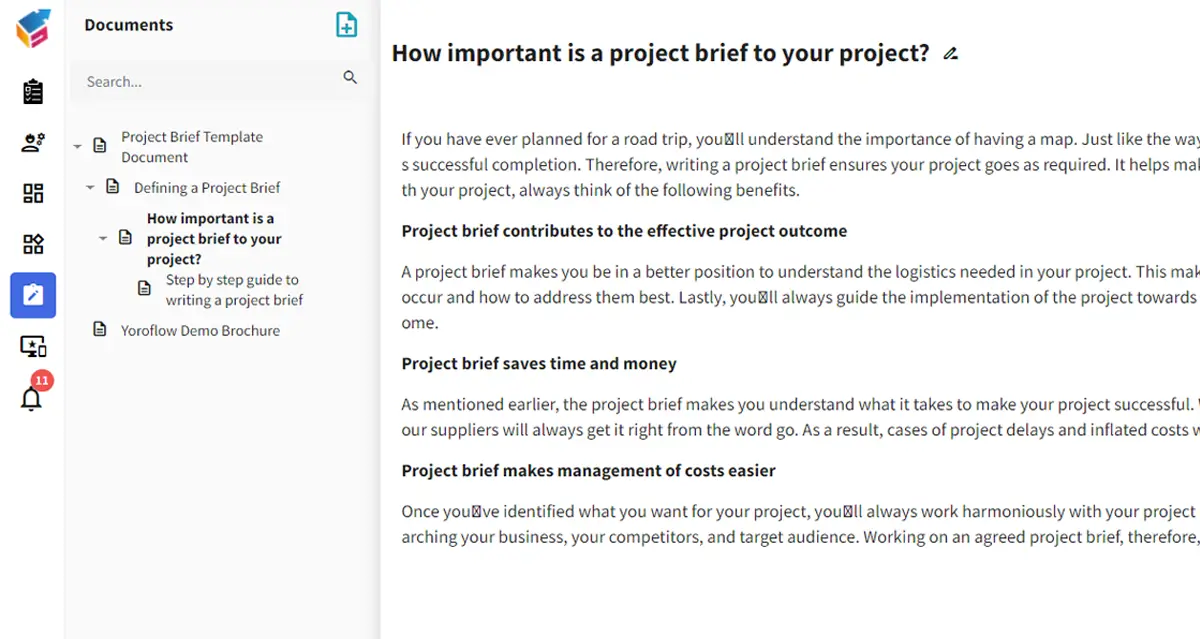 Nested Documents - Features - Yoroflow™