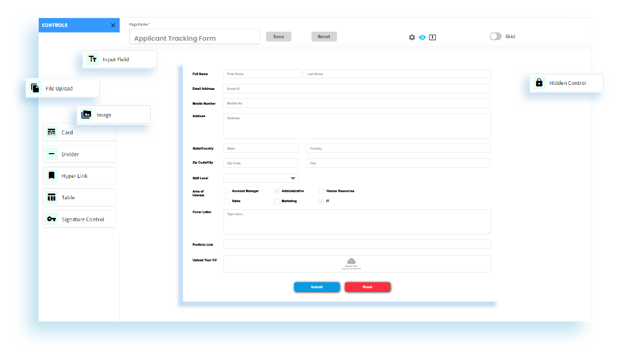 New Applicants Tracking Form Templates | Yorofoms - Yoroflow