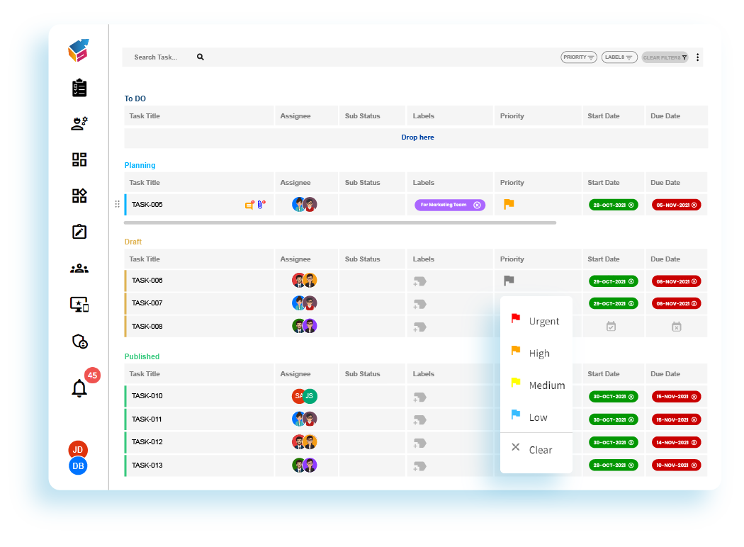 SCRUM Planning Template - Yoroflow